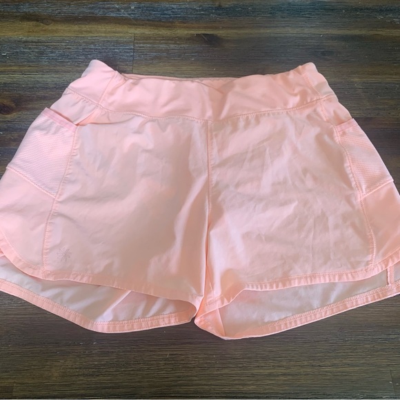 Athleta Girl Orange Record Breaker Shorts 3” - Picture 1 of 3